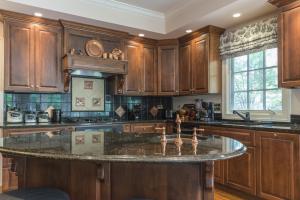 kitchen with copper accents