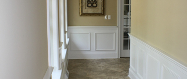 wainscoting in a hallway