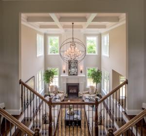 view of living room from the second floor