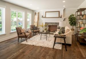 great room with fireplace