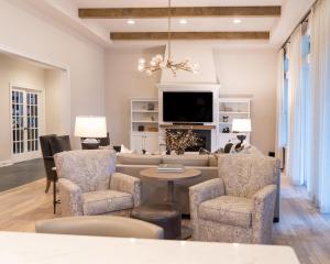 great room with fireplace